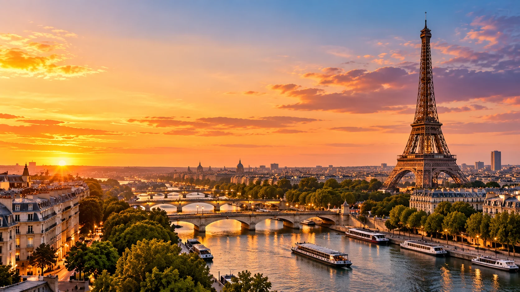 AI-generated illustration: paris europe tour