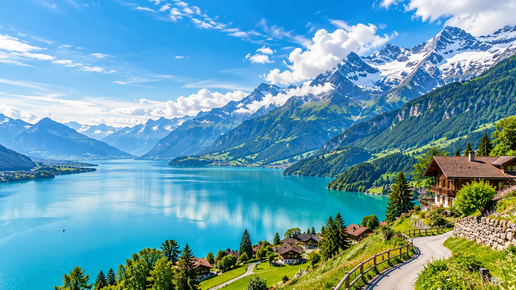 AI-generated illustration: switzerland alps